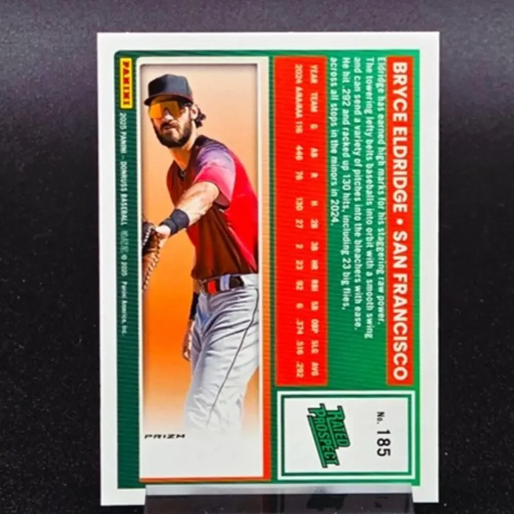 Bryce Eldridge Holo Rockets Cracked Ice Prizm San Francisco Giants Top Prospect